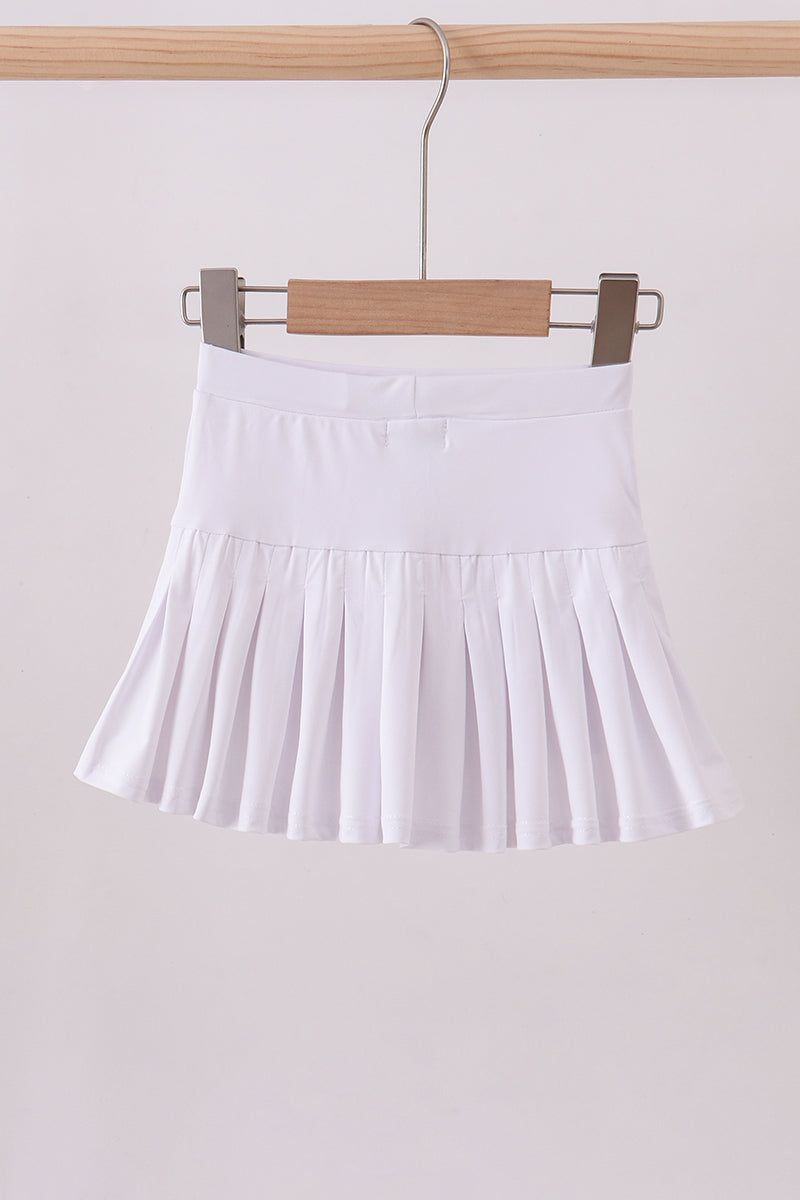 White pleated skort - Aaria Tees Aaria Tees