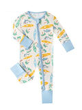 PoshTOT Beach Surfing Bamboo Baby Convertible Zippy Romper - Aaria Tees Aaria Tees