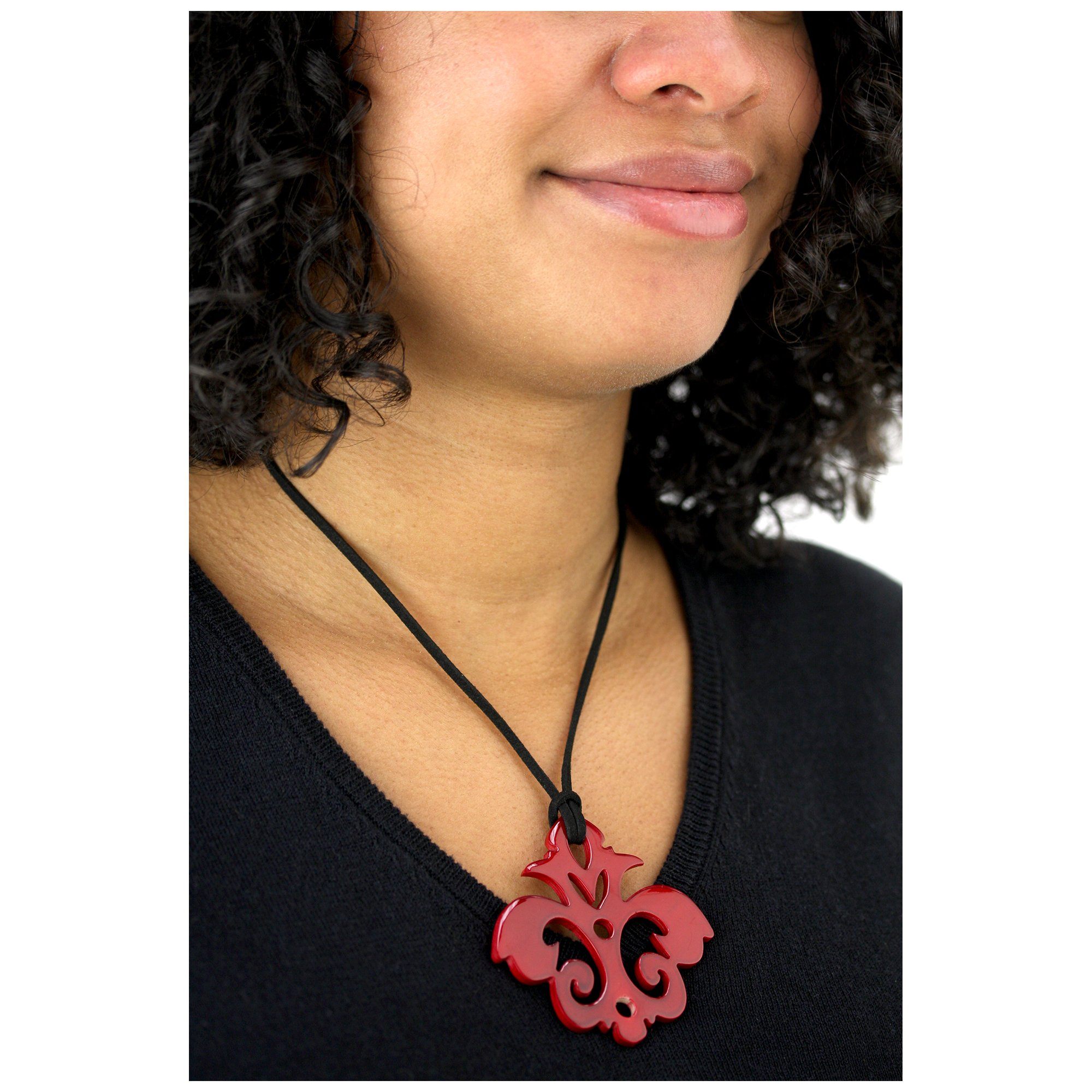 Orchid Pendant Necklace - Aaria Tees Aaria Tees