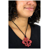 Orchid Pendant Necklace - Aaria Tees Aaria Tees