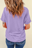 Wisteria Easter Shiny Bunny Graphic Crewneck T Shirt - Aaria Tees Aaria Tees