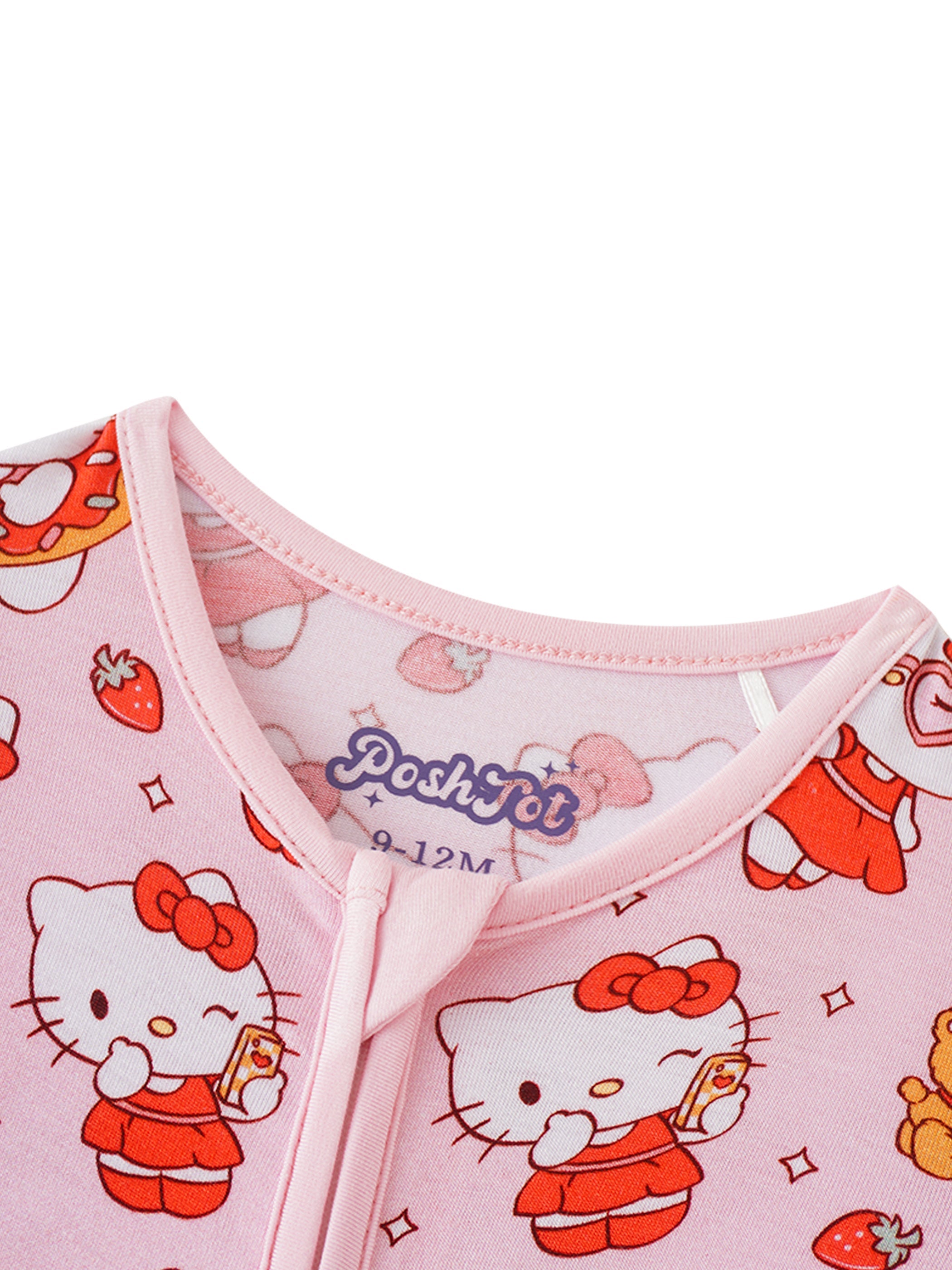 PoshTOT Sanrio Hello Kitty Bamboo Baby Convertible Zippy Romper - Aaria Tees Aaria Tees