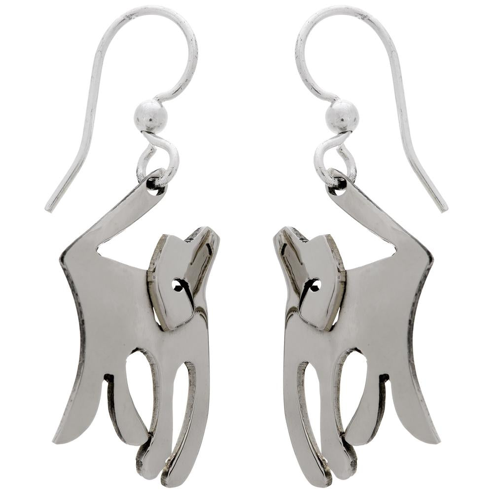Dancing Dog Earrings - Aaria Tees