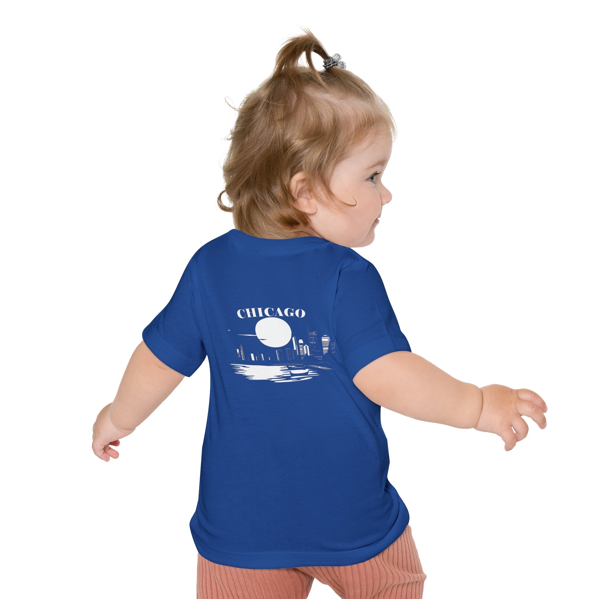 Mystery Noir Chicago Skyline Sunset Unisex Baby Short Sleeve T-Shirt - Aaria Tees Aaria Tees