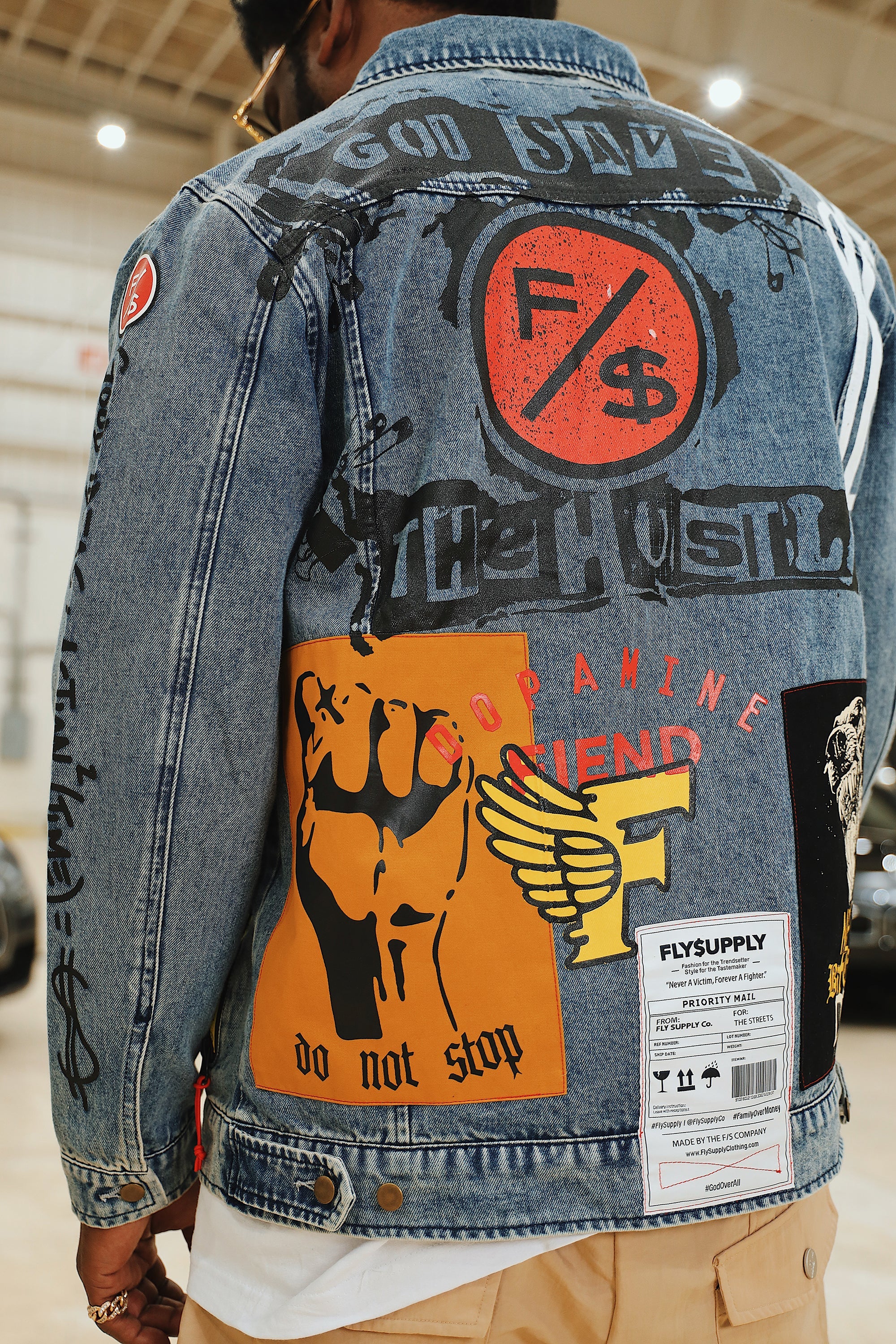 New Rich Denim Jacket (Denim) - Aaria Tees Aaria Tees