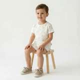 Organic Tee & Shorts Set - Lemons - Aaria Tees Aaria Tees