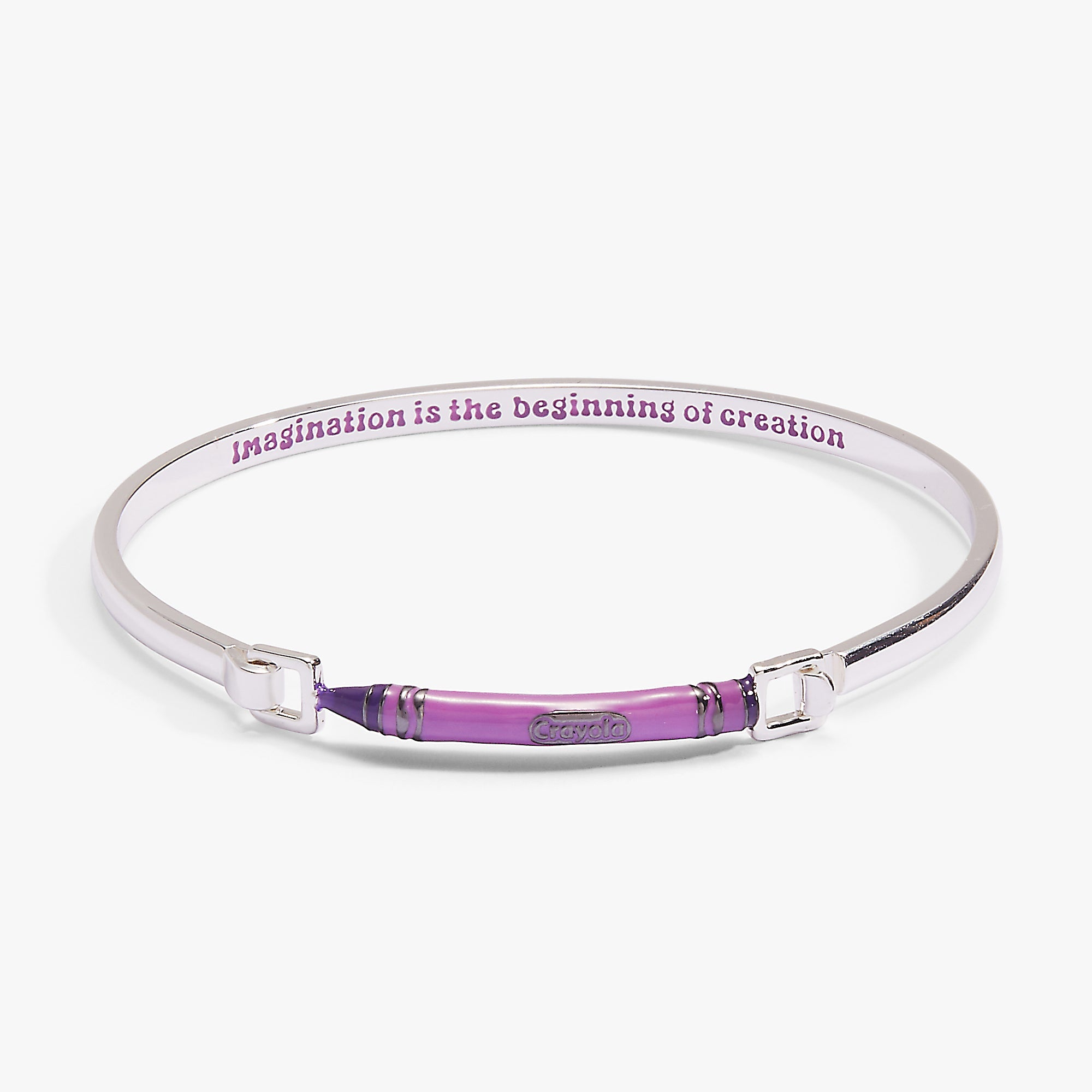 Crayola Royal Purple Crayon Tension Bangle - Aaria Tees Aaria Tees