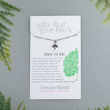Mindful Living Sterling Necklace - Aaria Tees Aaria Tees