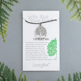 Mindful Living Sterling Necklace - Aaria Tees Aaria Tees