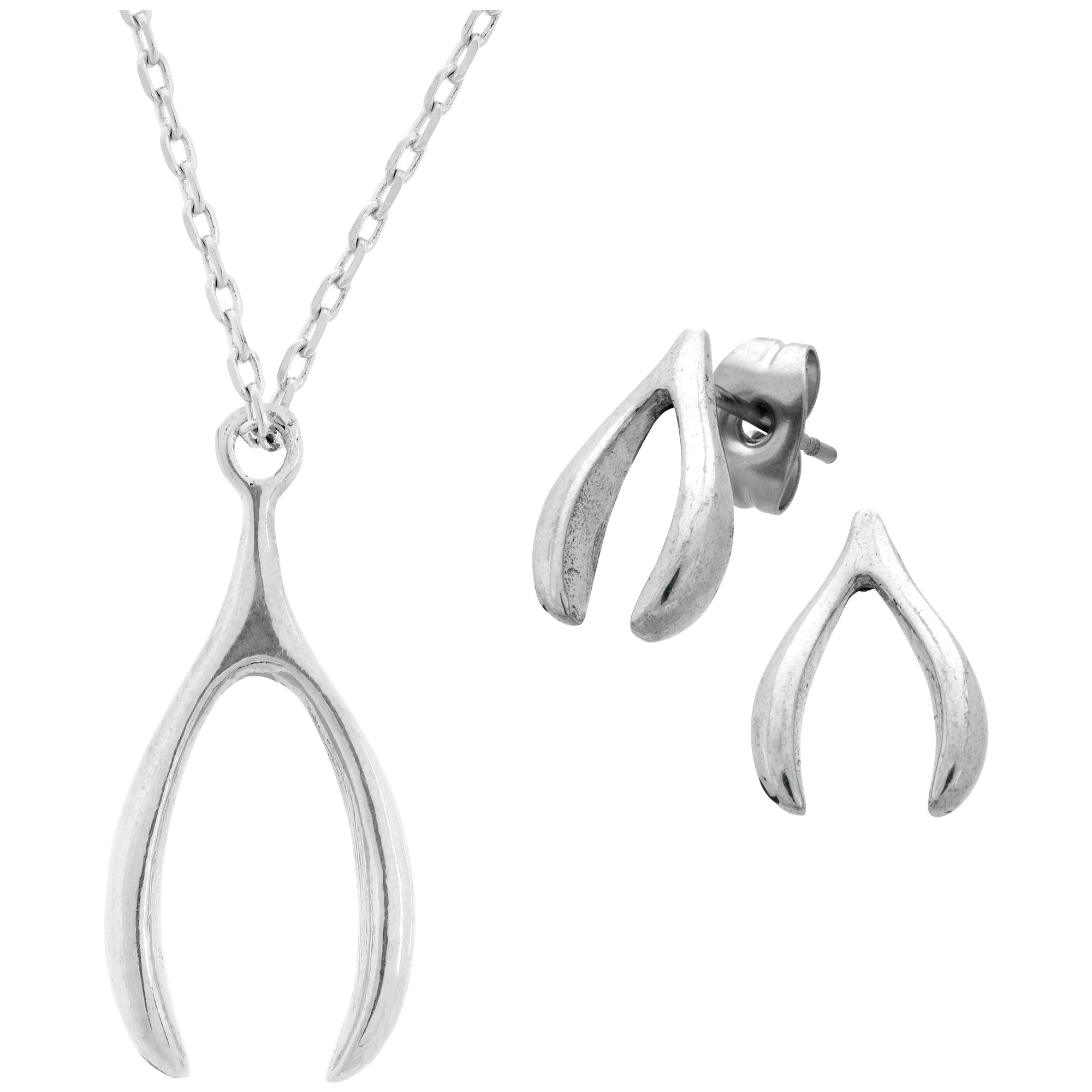 Lucky Wishbone Pewter Jewelry! - Aaria Tees Aaria Tees