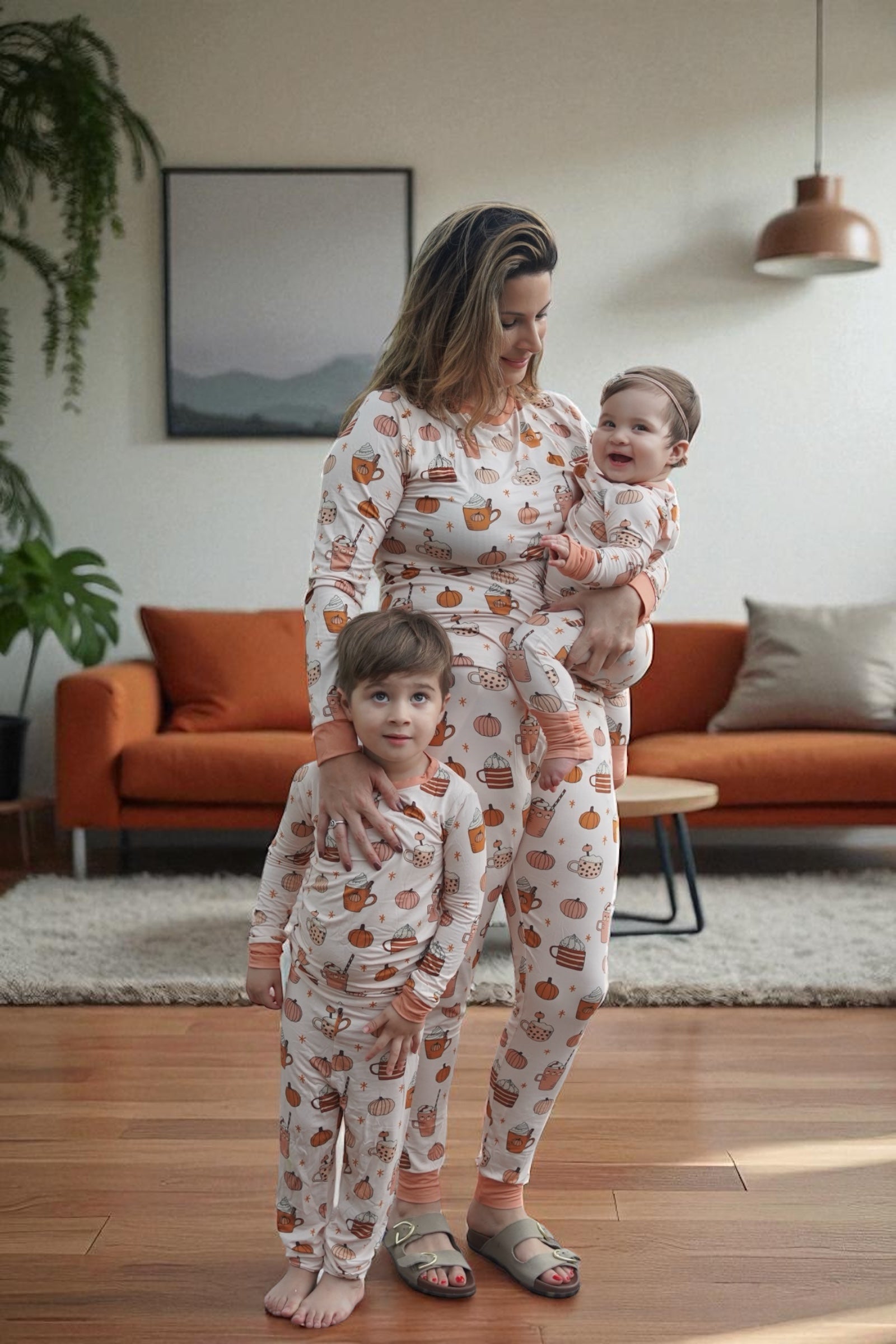 Pumpkin Spice (Convertible Zip Footies) - Aaria Tees Aaria Tees