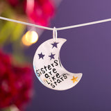 Sisters Are Like Stars Sterling & Brass Necklace - Aaria Tees Aaria Tees