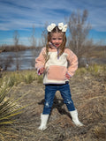 Blush Pink Sherpa Pullover - Fuzzy Warm Comfort Sweatshirt Aaria Tees