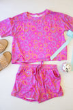Daywear Sets-Neon Smiley Aaria Tees
