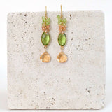 Bezel Cluster Earrings Aaria Tees