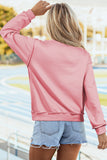 Light Pink WWJD/ AMEN Double Side Printed Mock Neck Reversible Sweatshirt - Aaria Tees Aaria Tees