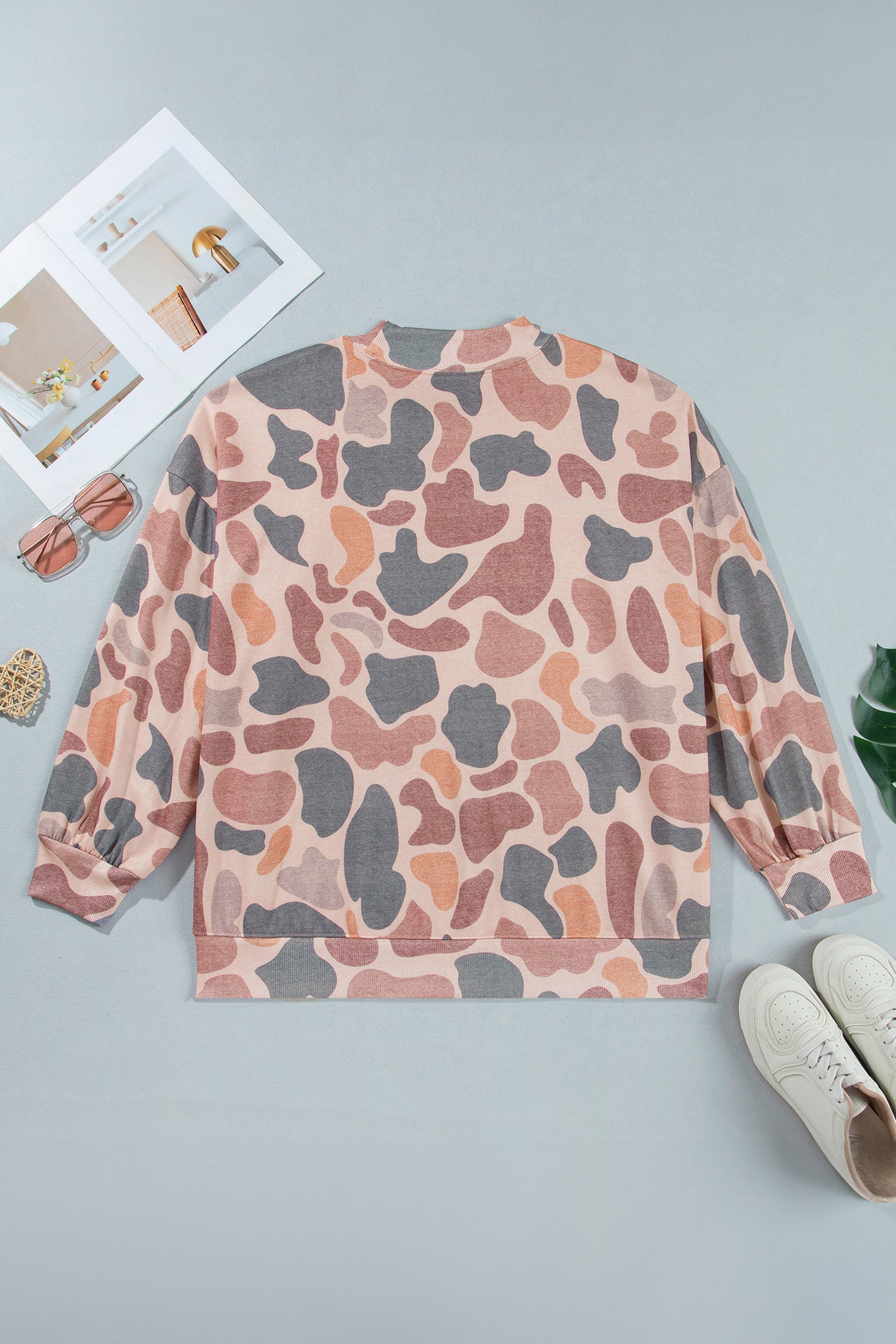 Multicolour Camouflage Western Graphic Plus Size Sweatshirt - Aaria Tees Aaria Tees