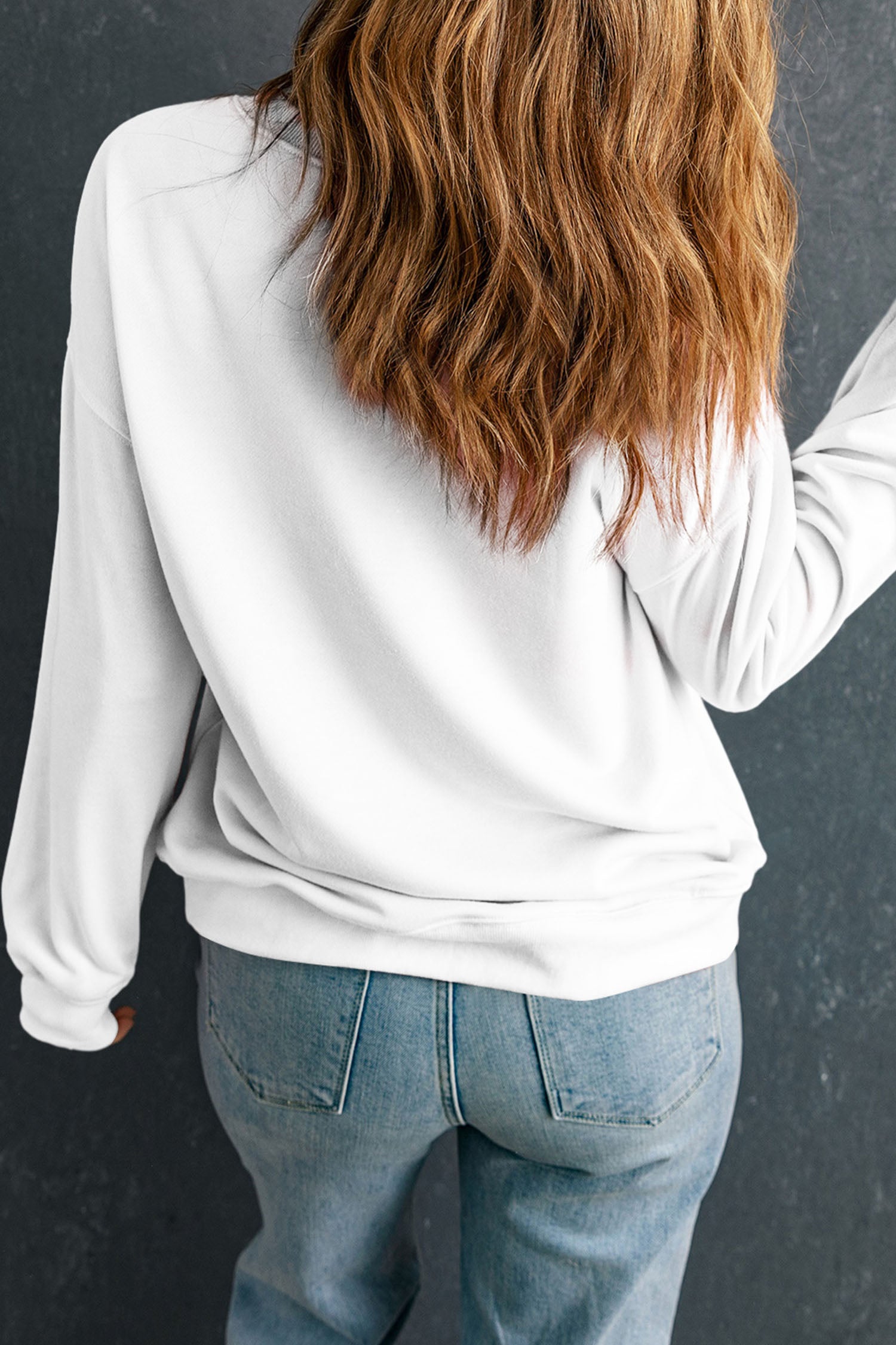 White mardi gras Fleur De Lis Embroidered Graphic Pullover Sweatshirt - Aaria Tees Aaria Tees