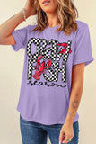 Wisteria Craw Fish Season Graphic Short Sleeve Top Aaria Tees