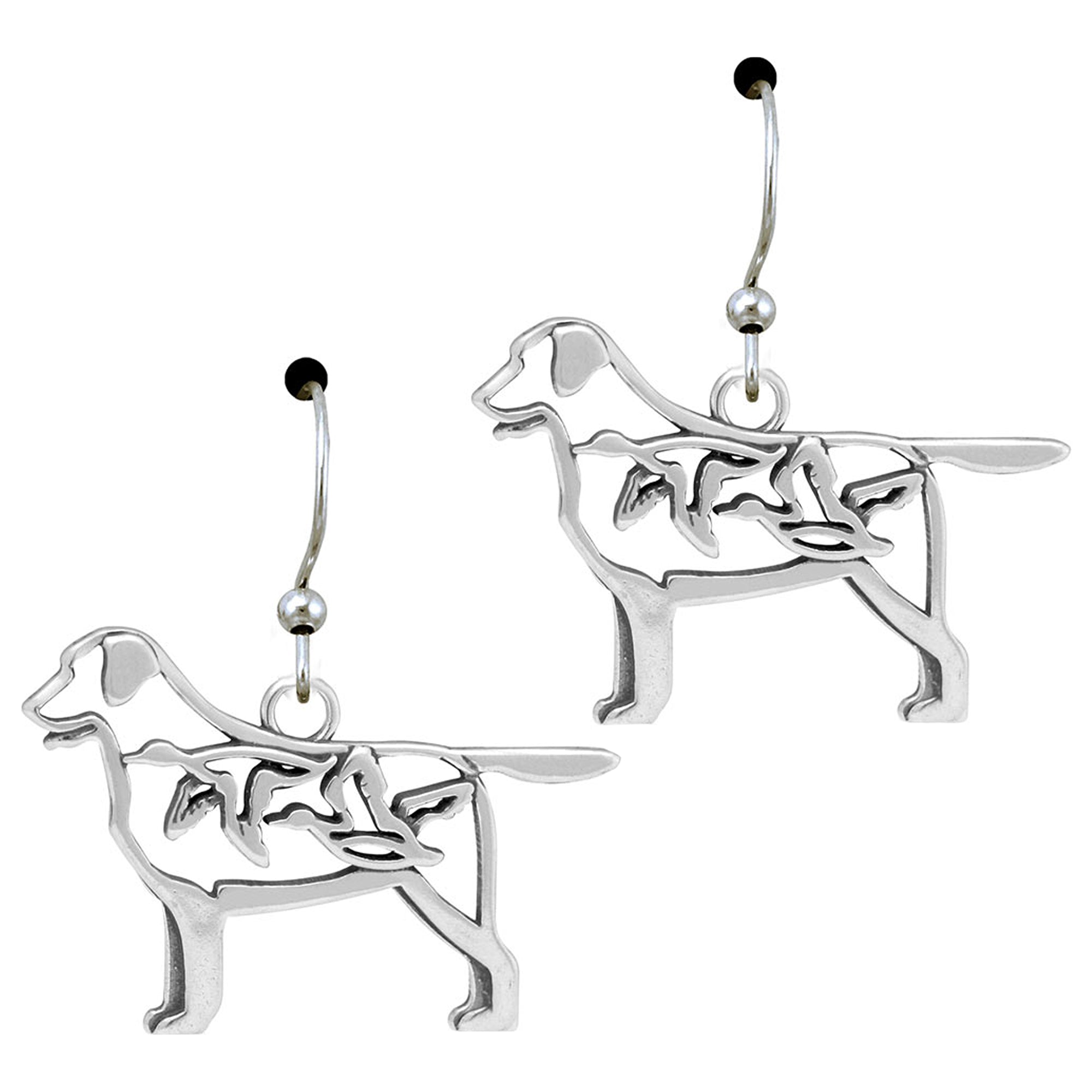 Recycled Sterling Dog Breed Earrings - Aaria Tees Aaria Tees