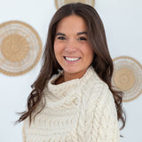 Irish Aran Wool Poncho - Aaria Tees Aaria Tees