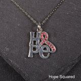 Hope Squared Pewter Necklace! - Aaria Tees Aaria Tees