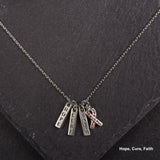 Hope, Cure, Faith Necklace! - Aaria Tees Aaria Tees