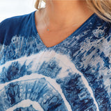 Indigo Garden Sleeveless Tunic - Aaria Tees Aaria Tees