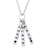 Live Play Eat Necklace - Aaria Tees Aaria Tees