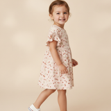 Organic Dolman Sleeve Dress - Cherry - Aaria Tees Aaria Tees