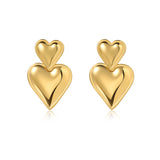 Brynn Heart Earring Aaria Tees