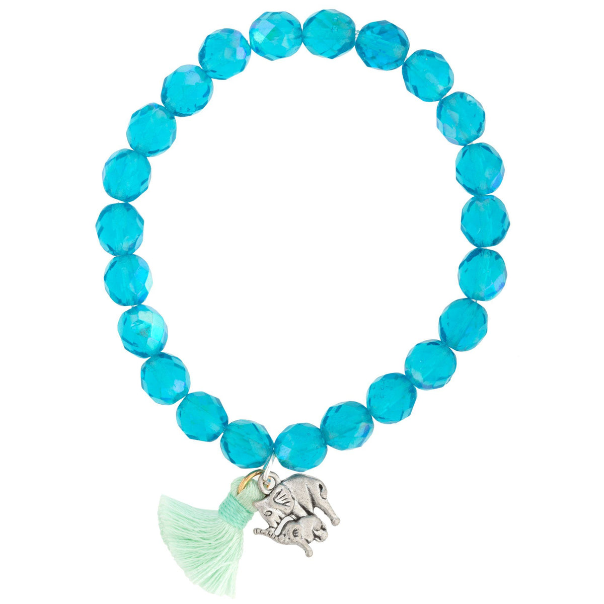 Elephants Tassel Mala Bracelet - Aaria Tees