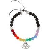 Rainbow Lotus Adjustable Bracelet! - Aaria Tees Aaria Tees