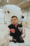 Manifest Varsity Jacket (Black) - Aaria Tees Aaria Tees