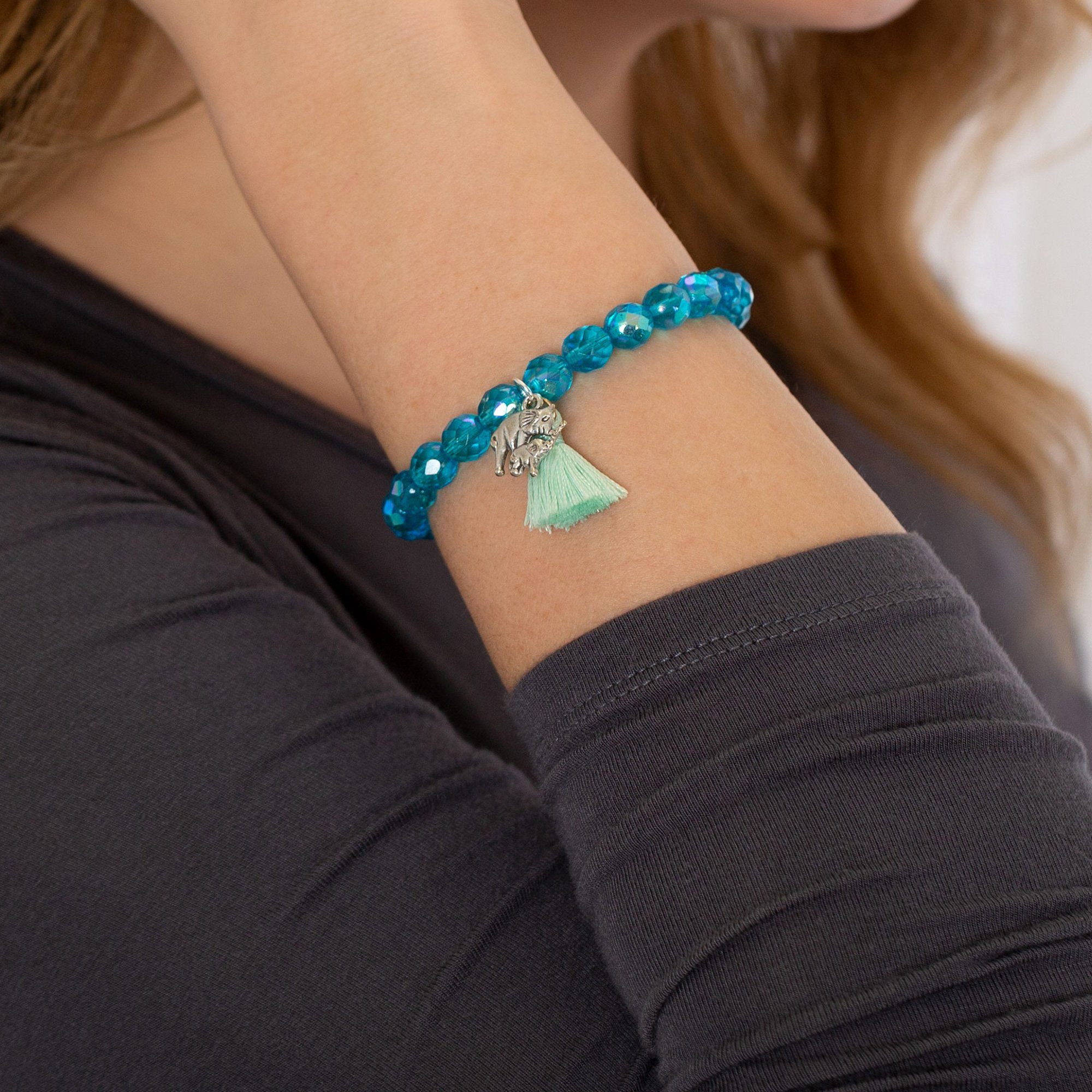 Elephants Tassel Mala Bracelet - Aaria Tees Aaria Tees