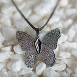 Lustrous Leaf Butterfly Necklace - Aaria Tees Aaria Tees