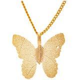 Lustrous Leaf Butterfly Necklace - Aaria Tees Aaria Tees