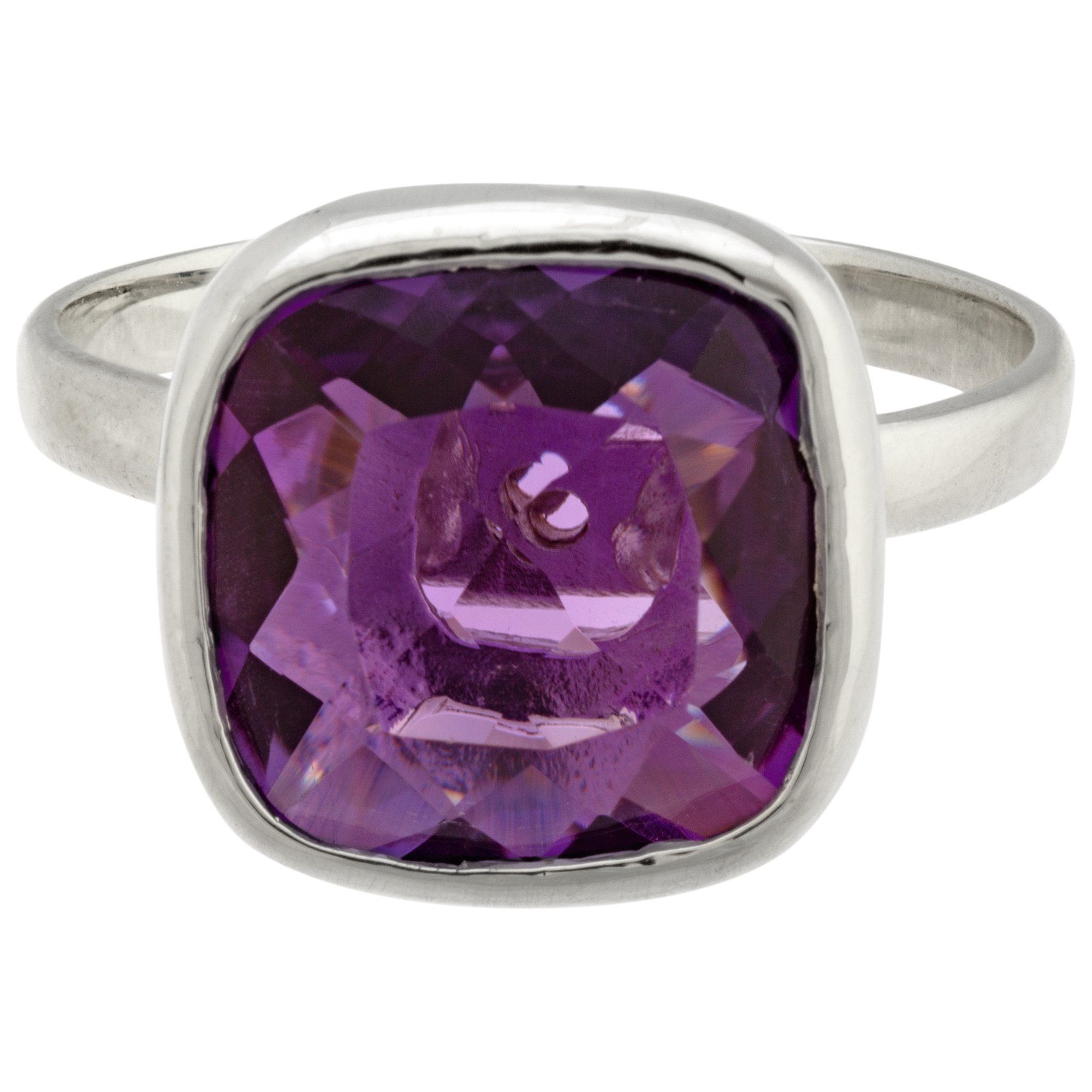Classic Cut Sterling & Amethyst Ring - Aaria Tees Aaria Tees