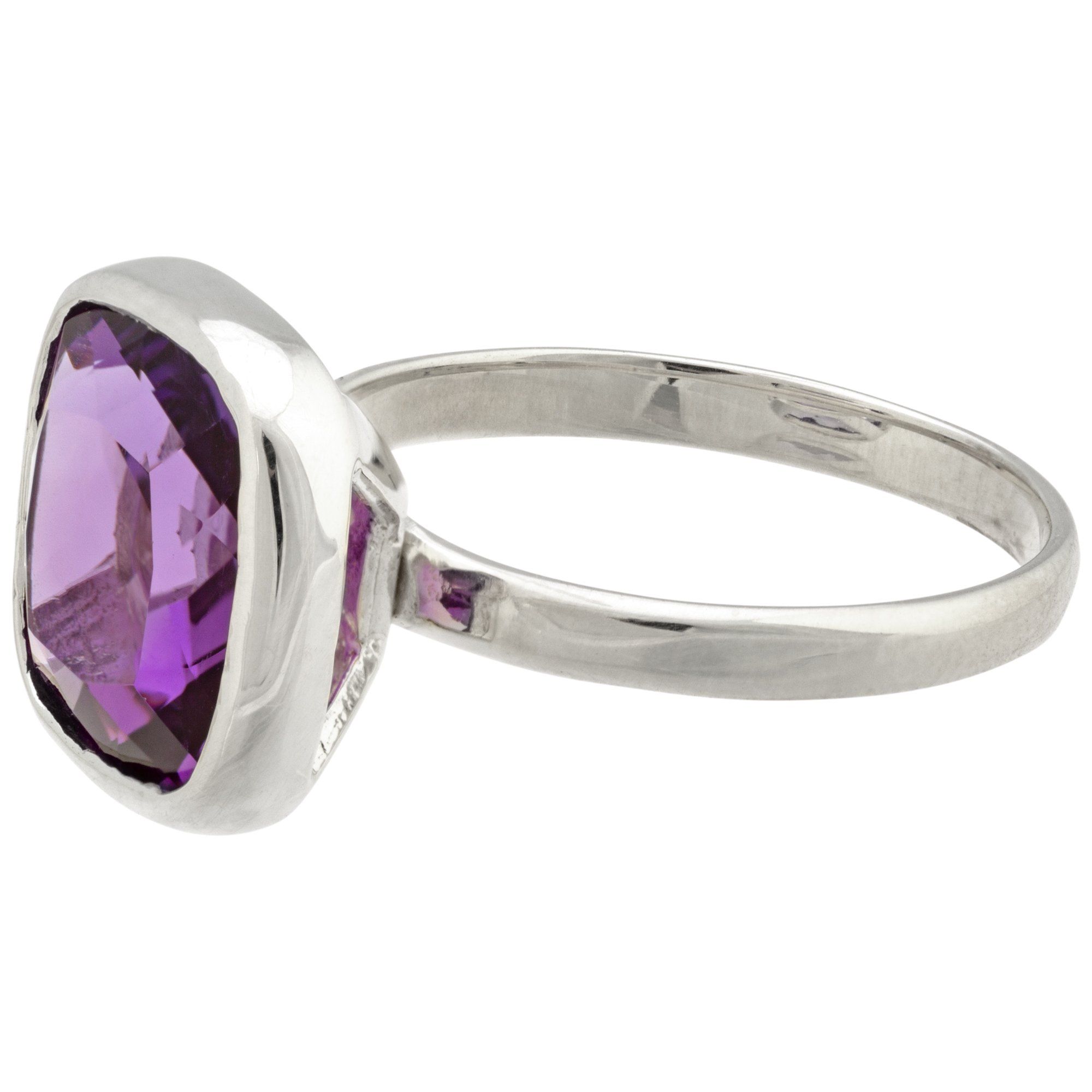 Classic Cut Sterling & Amethyst Ring - Aaria Tees Aaria Tees