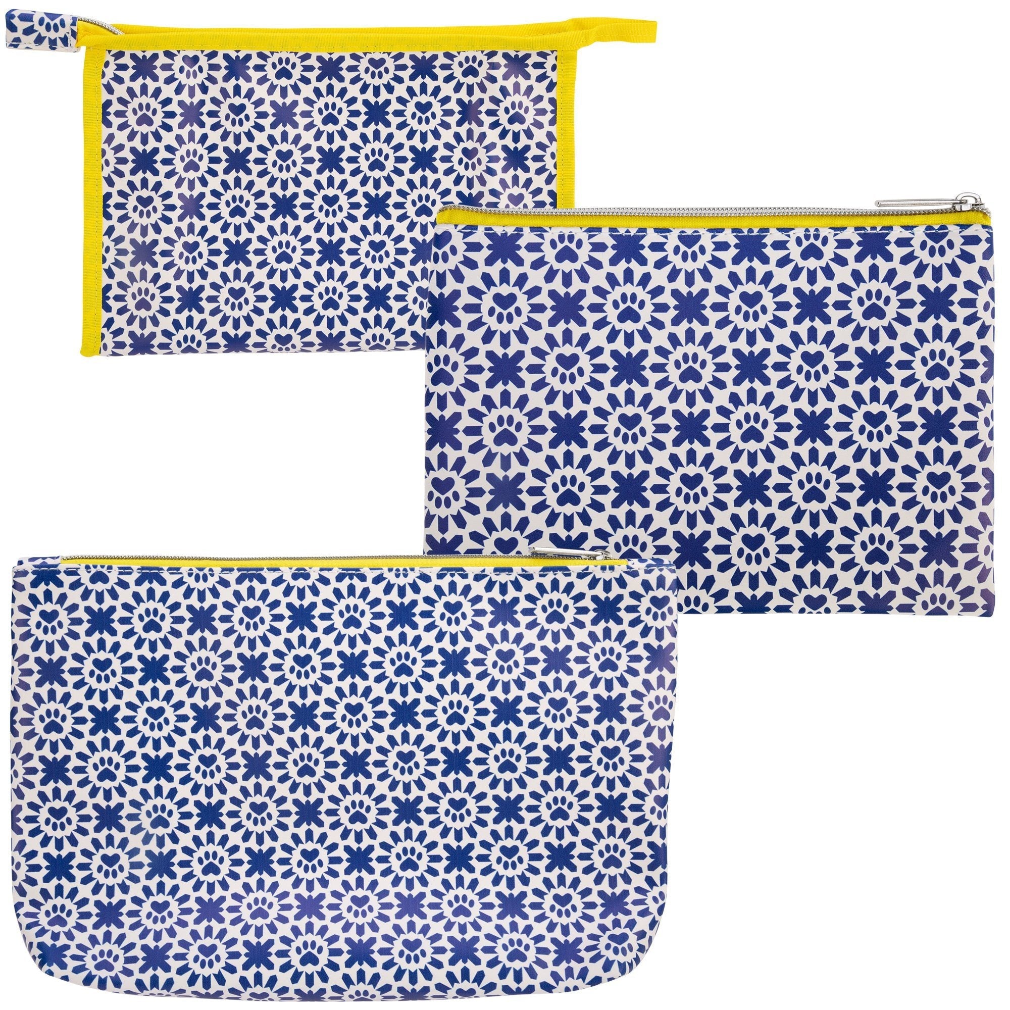 Indigo Paws Cosmetic Bag Set - Aaria Tees Aaria Tees