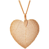 Lustrous Leaf Heart Necklace - Aaria Tees Aaria Tees