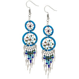 Double Dreamcatcher Dazzling Earrings - Aaria Tees Aaria Tees