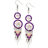 Double Dreamcatcher Dazzling Earrings - Aaria Tees Aaria Tees
