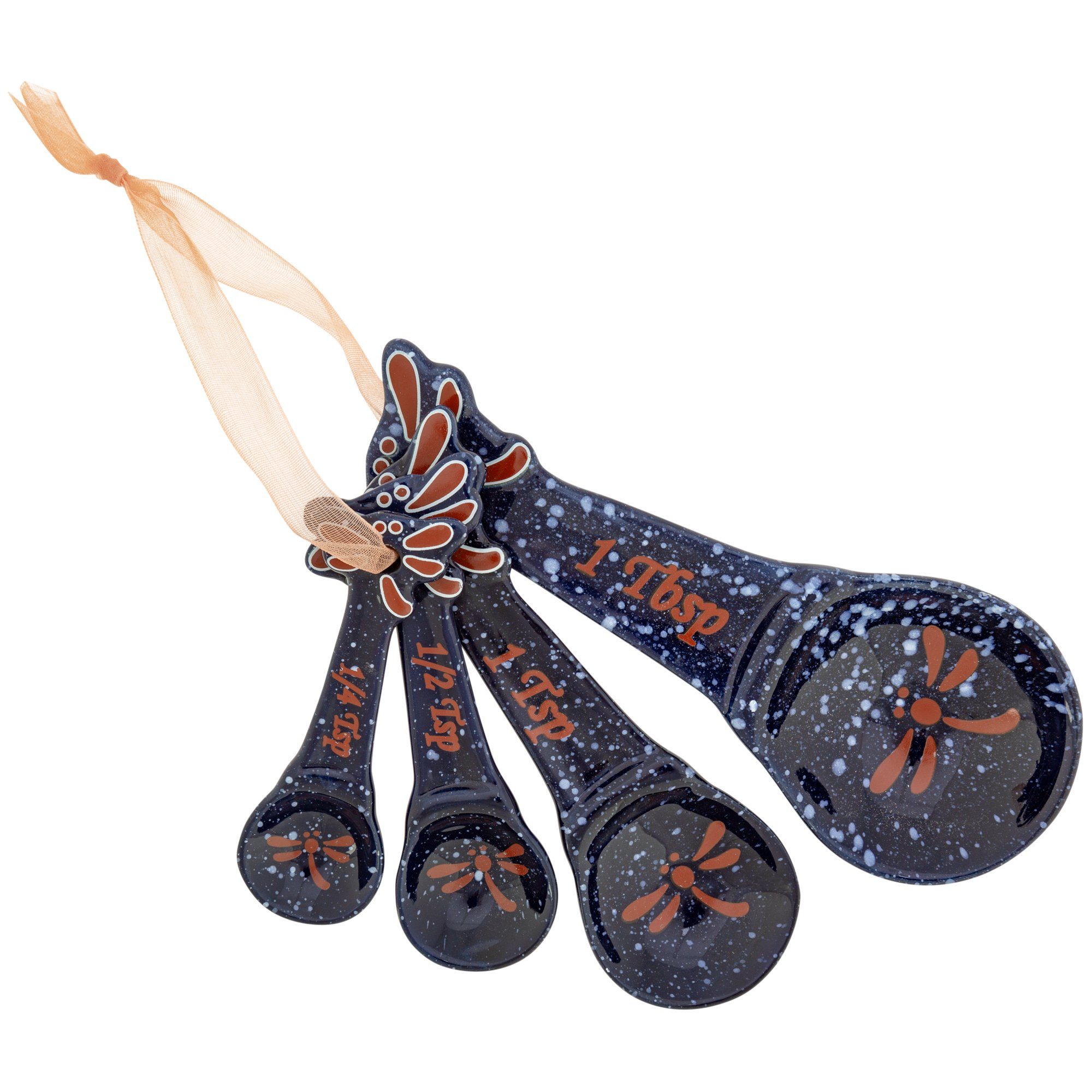 Midnight Dragonfly Ceramic Measuring Spoon Set - Aaria Tees Aaria Tees