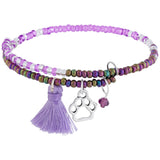Fair Trade Beaded Paw Print Adjustable Bracelet! - Aaria Tees Aaria Tees
