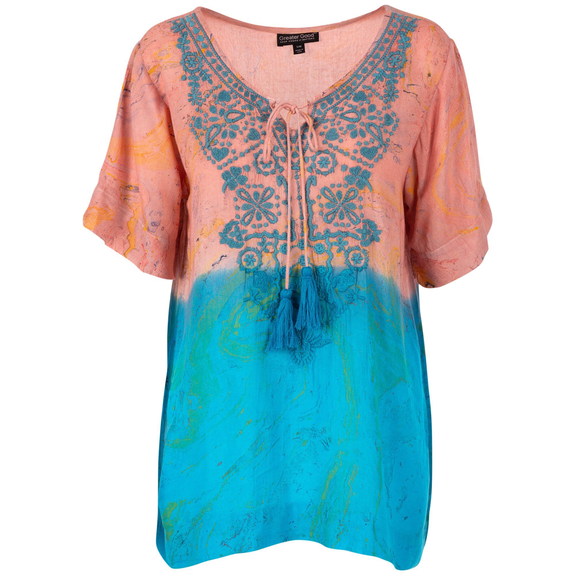 Beachcomber Tassel Tie Tunic - Aaria Tees Aaria Tees