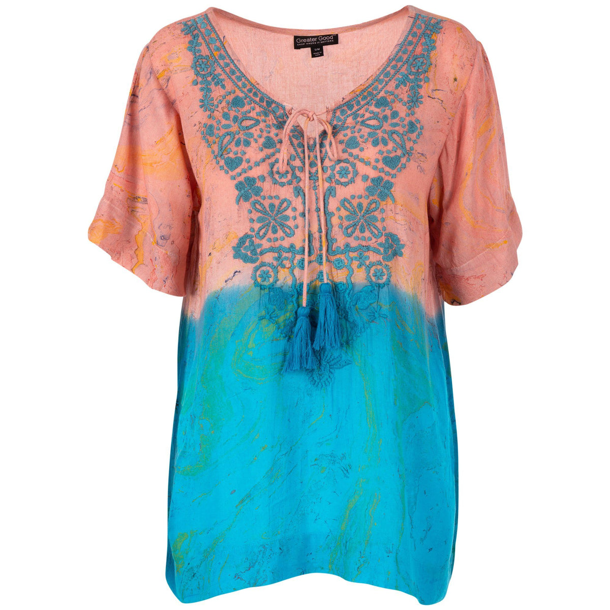 Beachcomber Tassel Tie Tunic - Aaria Tees