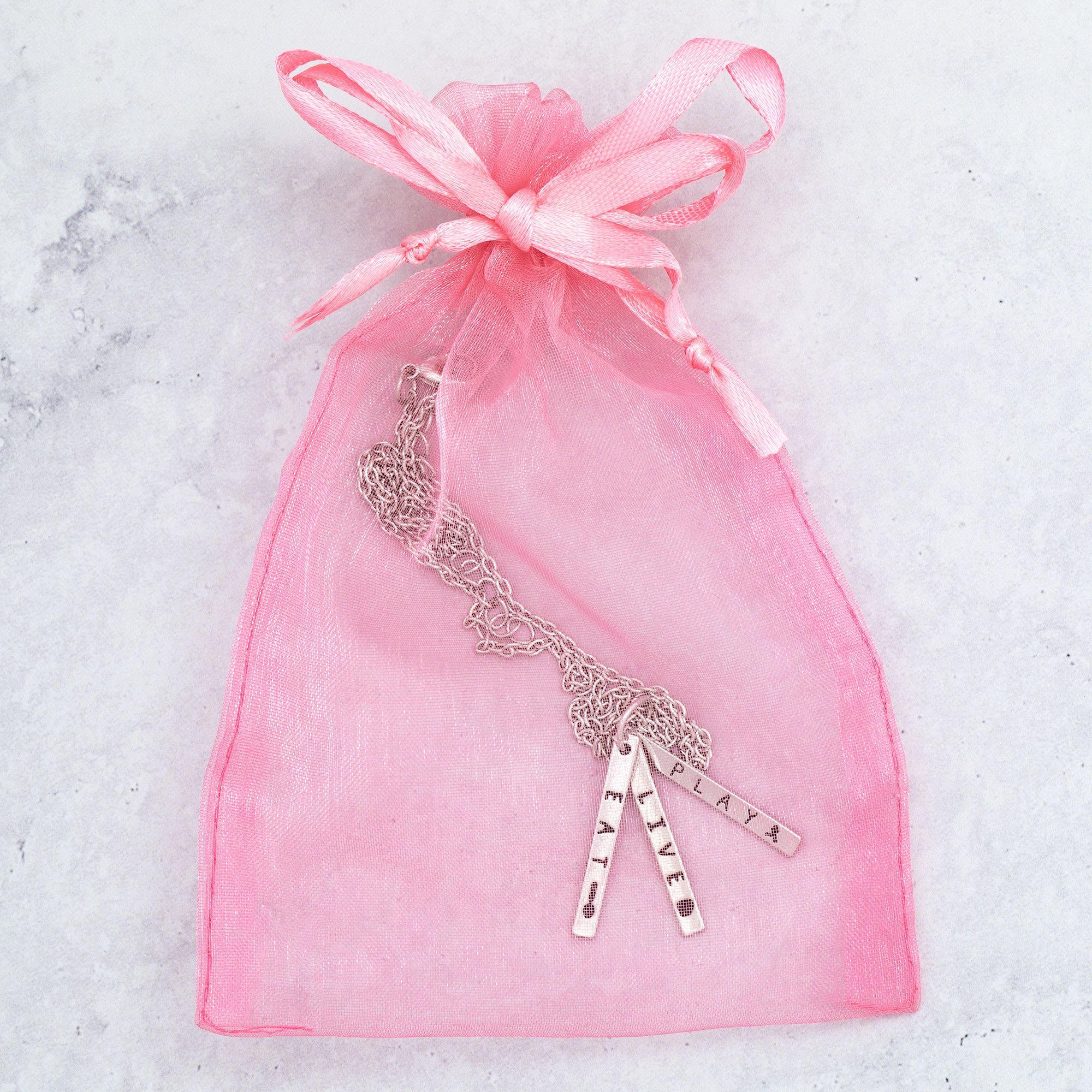 Live Play Eat Necklace - Aaria Tees Aaria Tees