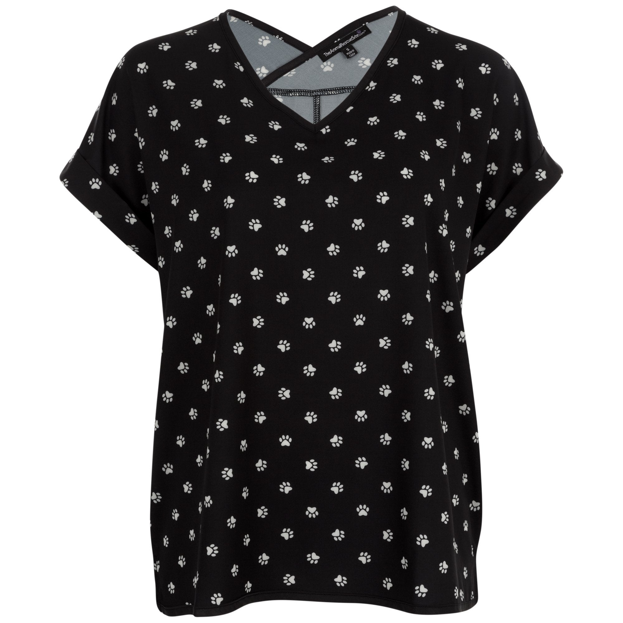 Animal Print Dolman Blouse - Aaria Tees Aaria Tees