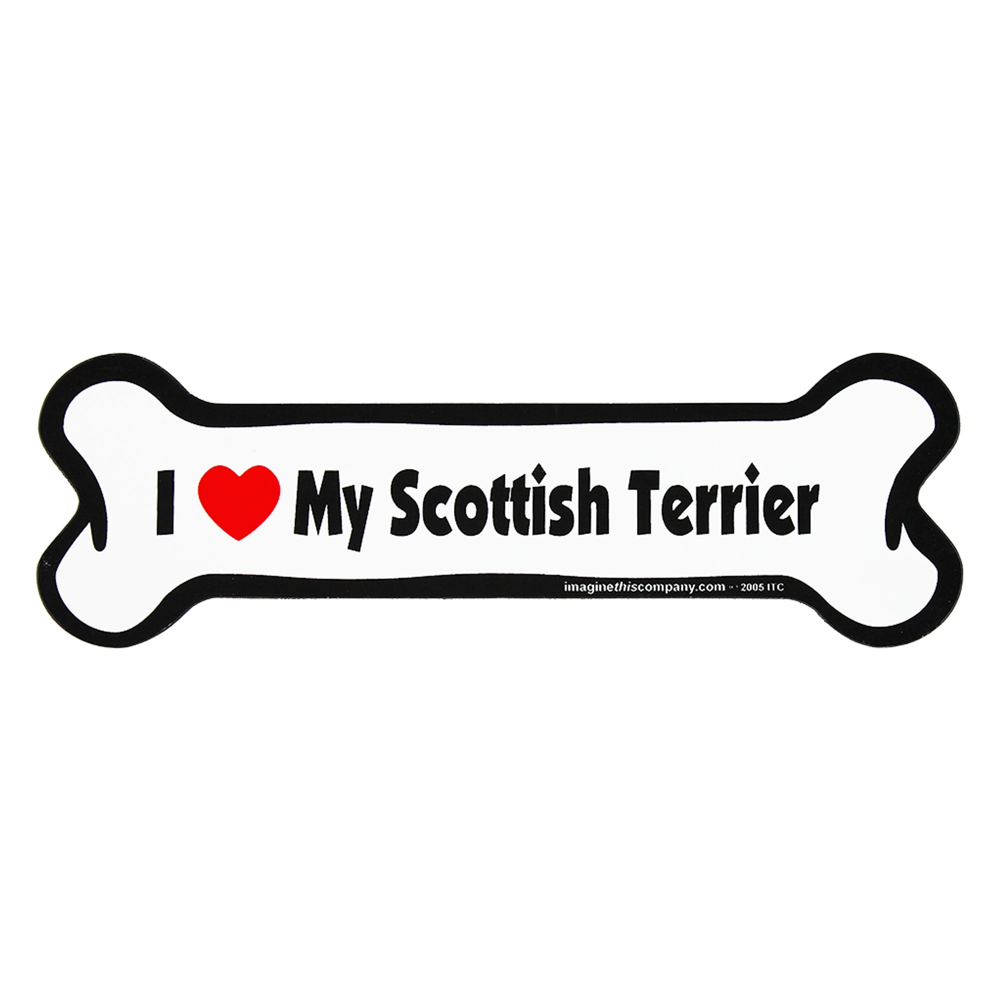 I Love My Dog Car Magnet: Breeds L - Z - Aaria Tees Aaria Tees